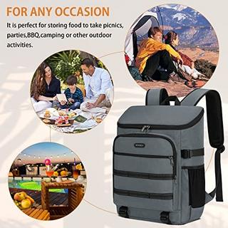 Only-bags.store Zaino termico isolato impermeabile grande zaino da picnic borsa pranzo leggera zaino  