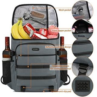 Only-bags.store Zaino termico isolato impermeabile grande zaino da picnic borsa pranzo leggera zaino  