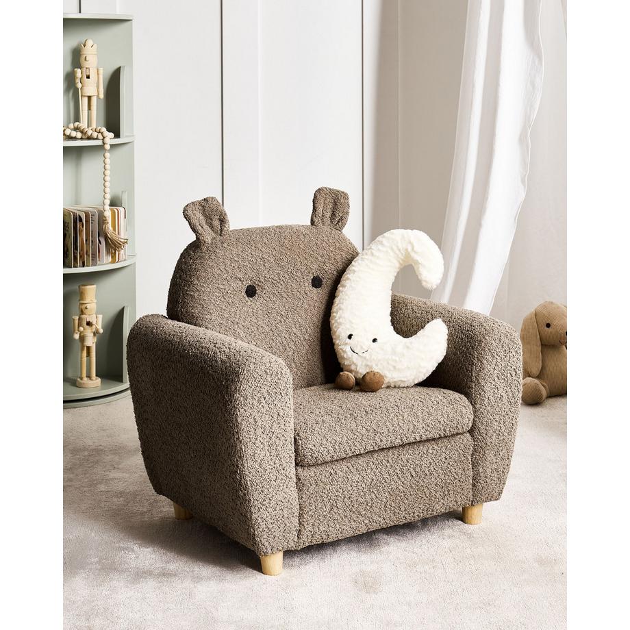 Beliani Kindersessel aus Bouclé Modern MARIBO  