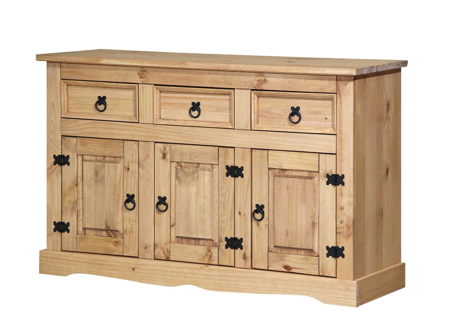 mutoni Buffet en pin massif 132x44x84  