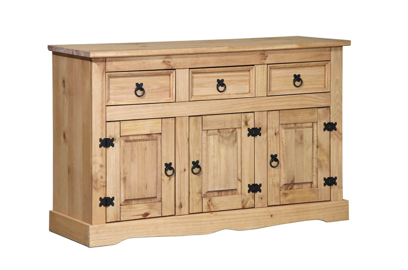 mutoni Buffet en pin massif 132x44x84  