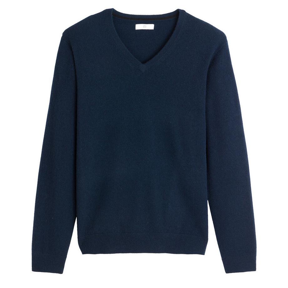 La Redoute Collections Pull col V en cachemire  