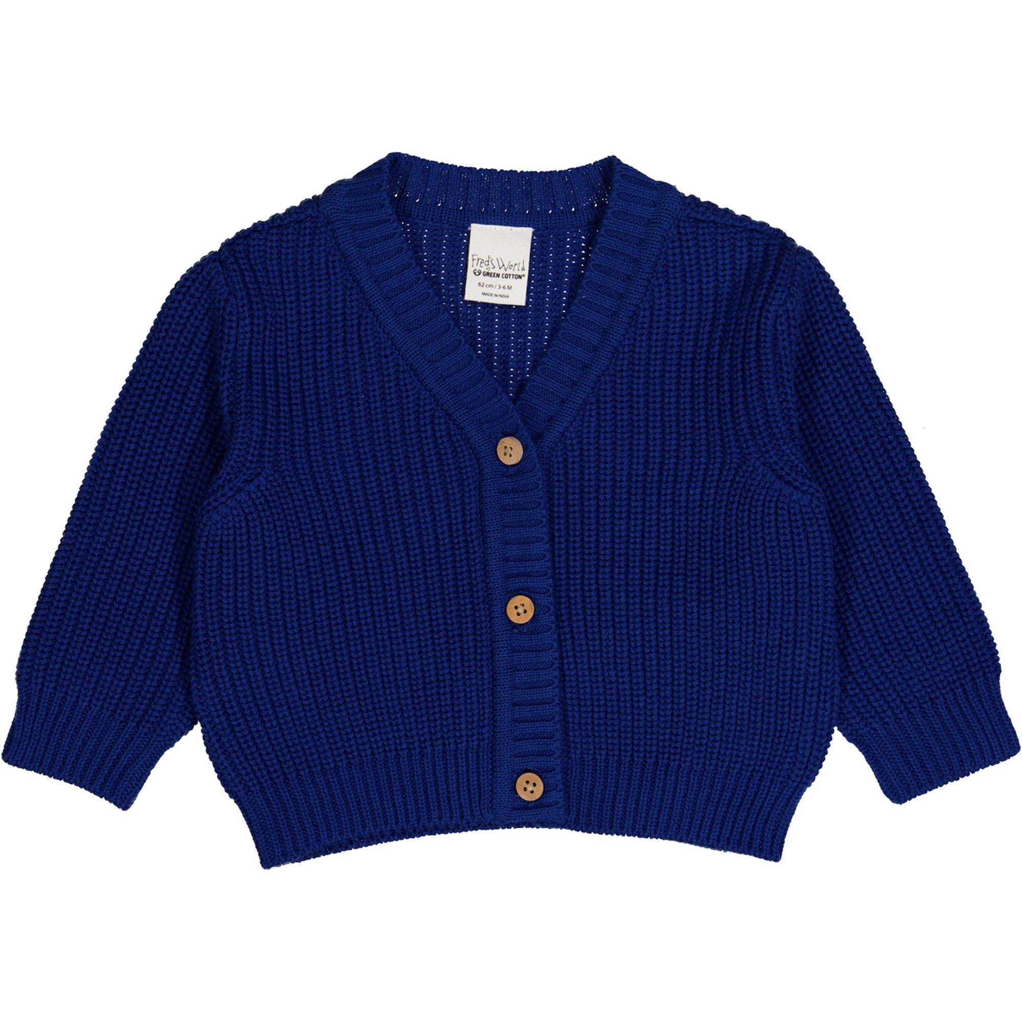 Image of Babystrickjacke Unisex Blau 80