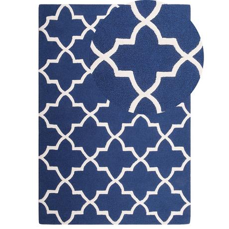 Beliani Tapis en Laine Moderne SILVAN  