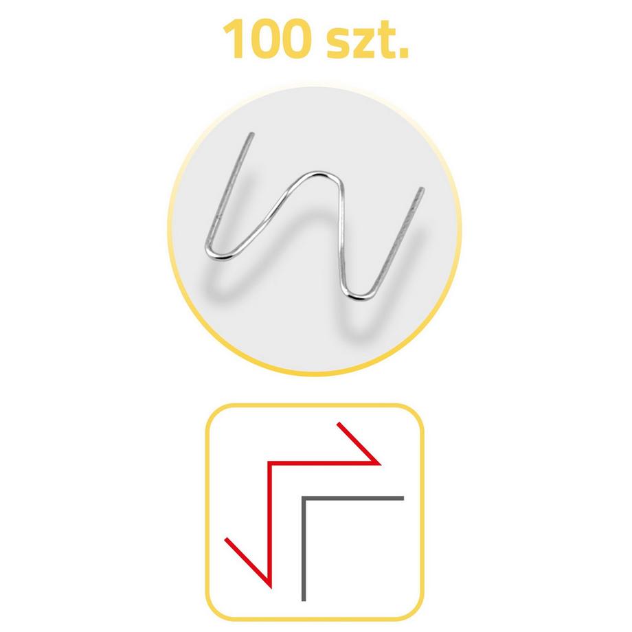B2X  Heftklammern für eine Kunststoffschweißmaschine, 100 Stück, Typ B Humberg 