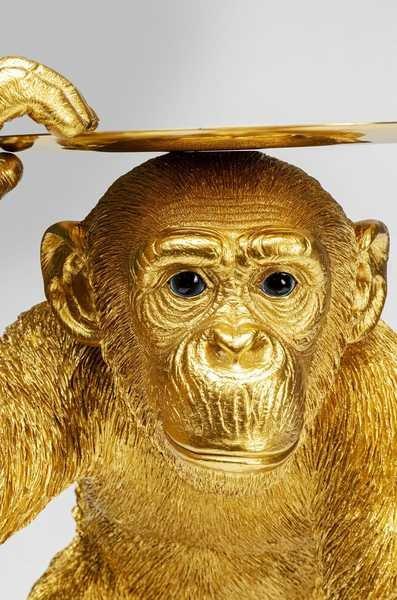 KARE Design Deko Figur Butler Playing Chimp gold 52  