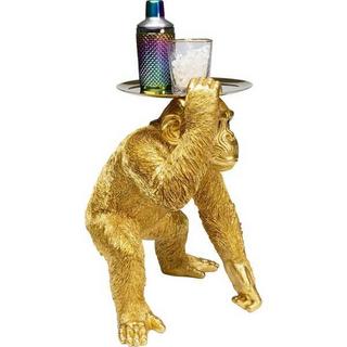 KARE Design Deko Figur Butler Playing Chimp gold 52  