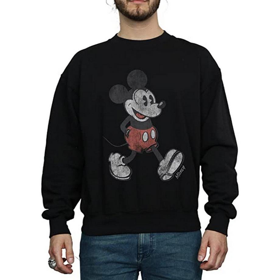 MICKEY MOUSE Sweatshirt Imprimé Effet Vieilli  