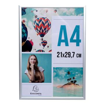 Cornice portafoto con profilo in alluminio A4 - x 12