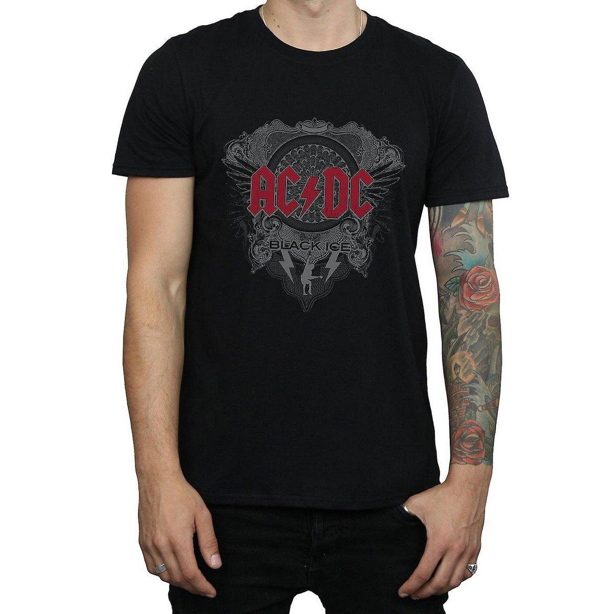 Image of Acdc Black Ice Tshirt Herren Schwarz L