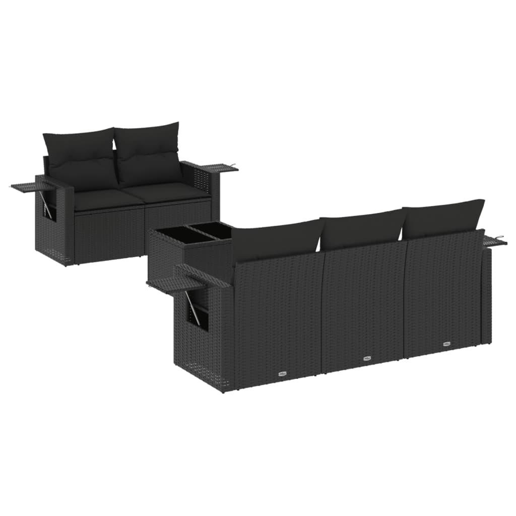 VidaXL set divano da giardino Polirattan  