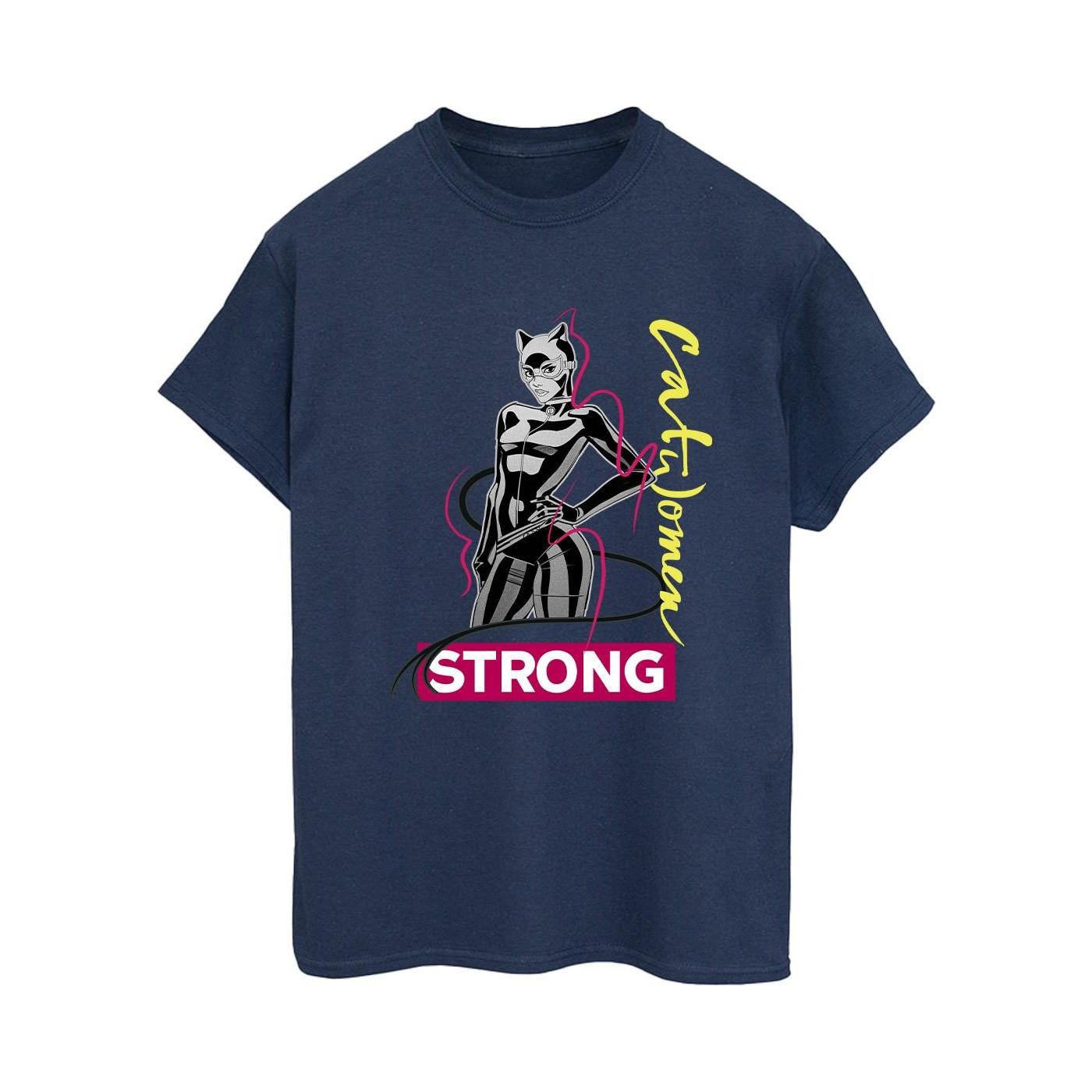 Image of Batman Catwoman Strong Tshirt Damen Marine M