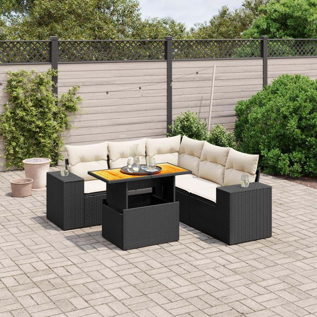 VidaXL set divano da giardino Polirattan  