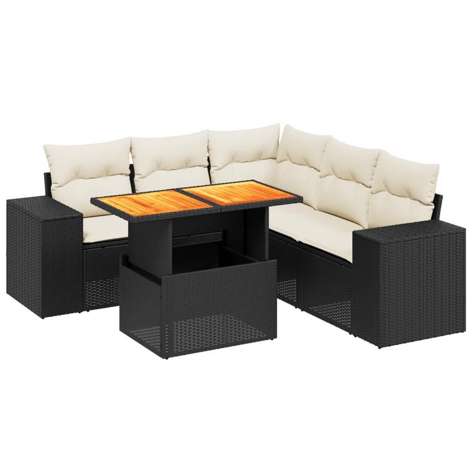 Ensemble de canapés de jardin rotin synthétique