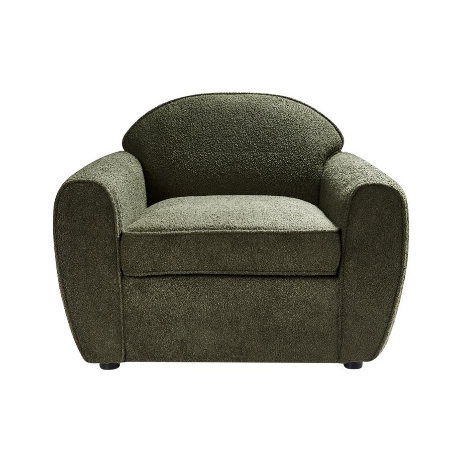 Beliani Fauteuil en Bouclé Moderne ELLEDE  