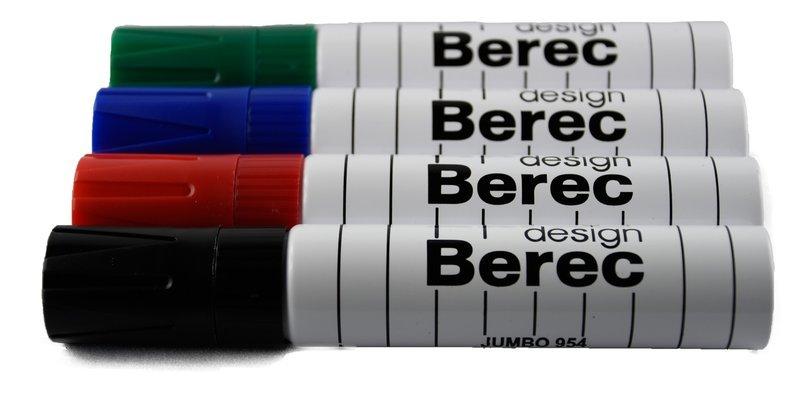 Berec BEREC Whiteboard Marker 3-13mm  4er Etui extrabreit  