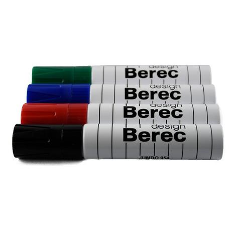 Berec BEREC Whiteboard Marker 3-13mm  4er Etui extrabreit  