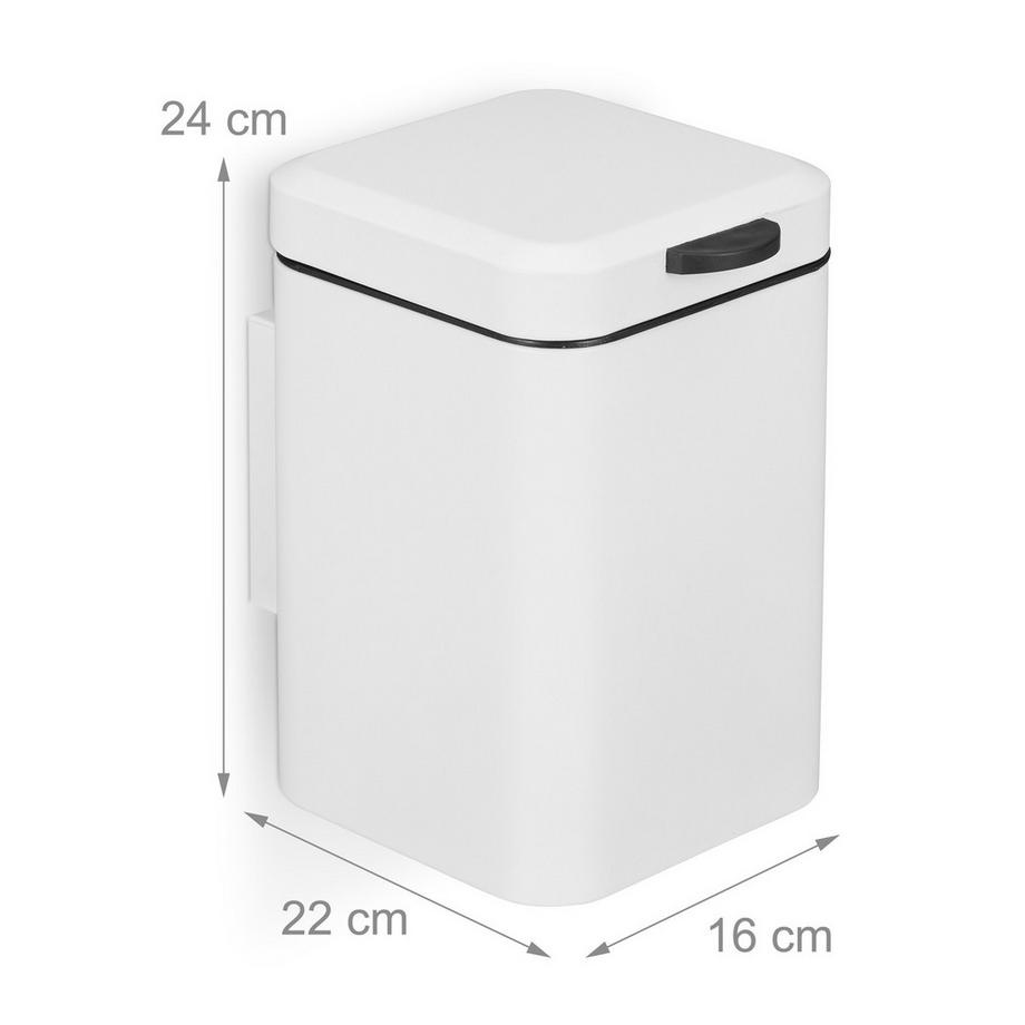 Northix Poubelle de salle de bain murale  