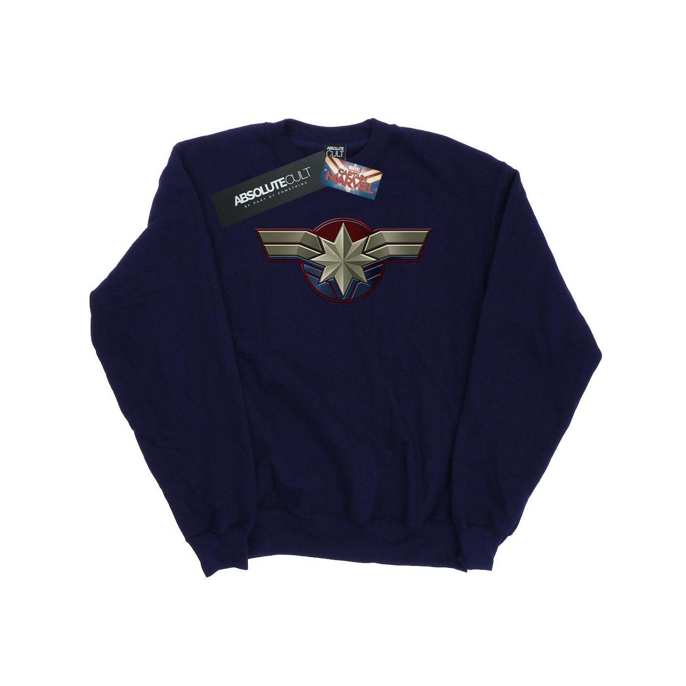 Image of Captain Chest Emblem Sweatshirt Jungen Marine 140/146
