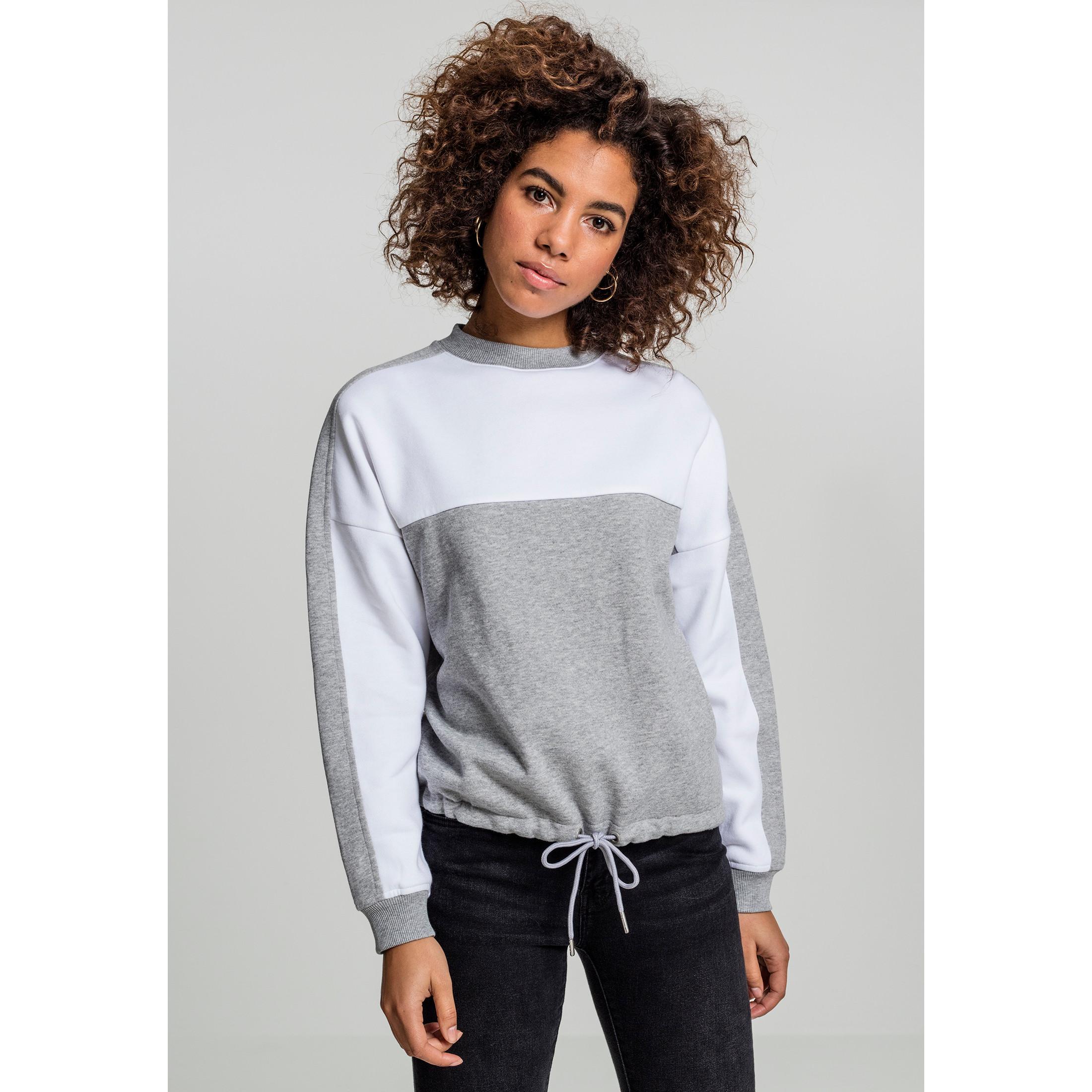 URBAN CLASSICS  t-hirt urban claic overized 2-tone tripe crew 