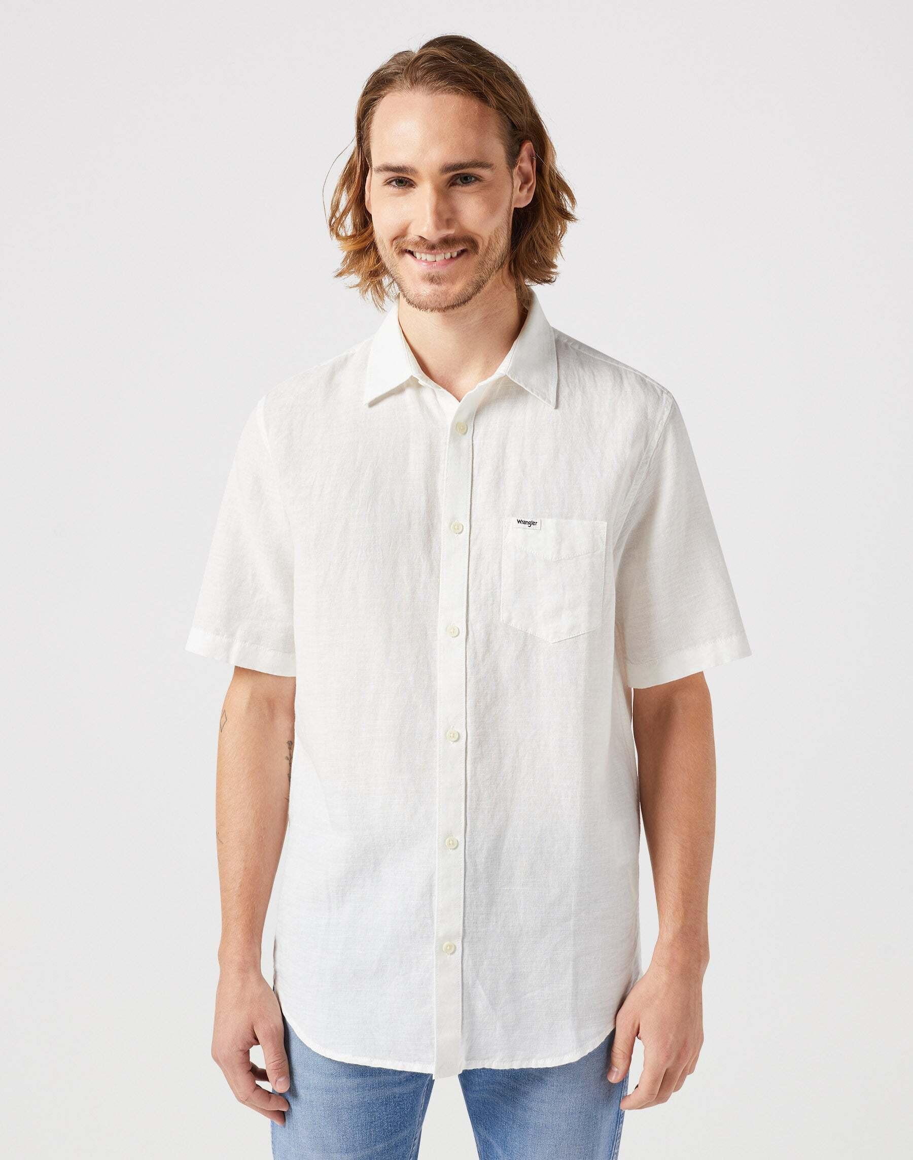 Image of Hemden One Pocket Shirt Unisex Weiss M