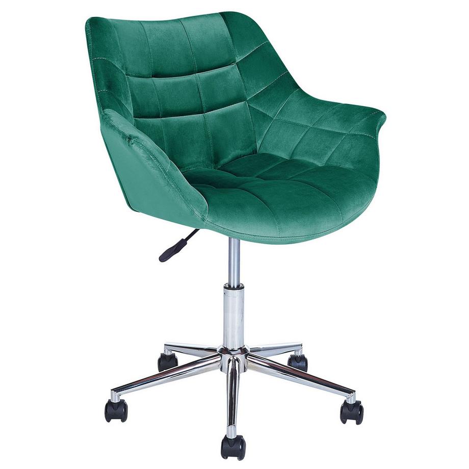 Beliani Sedia da scrivania en Velluto Glamour LABELLE  