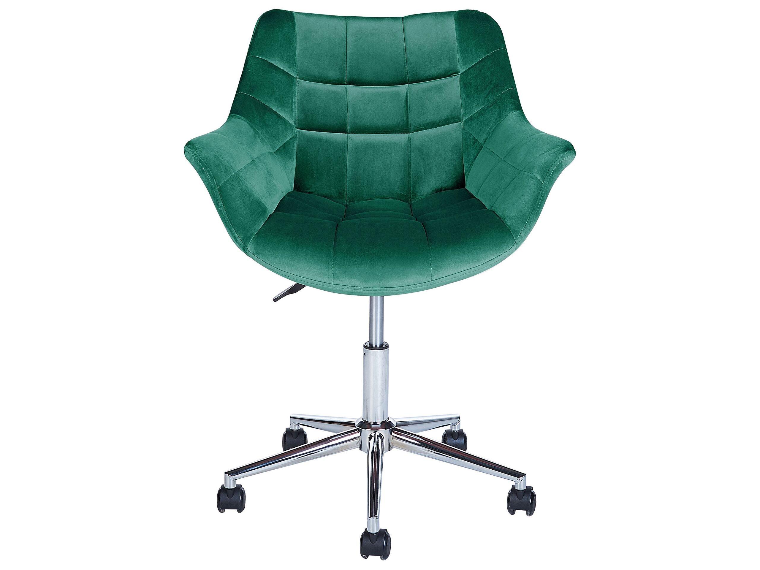 Beliani Chaise de bureau en Velours Moderne LABELLE  