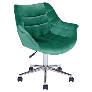 Beliani Chaise de bureau en Velours Moderne LABELLE  