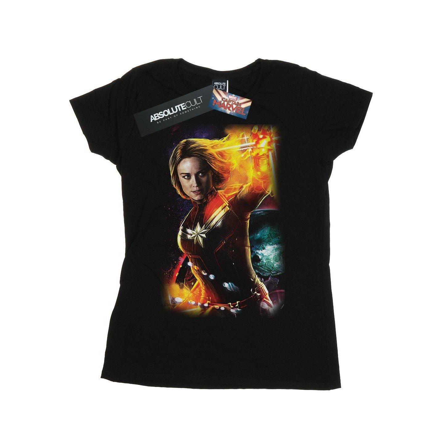 Image of Captain Galactic Shine Tshirt Damen Schwarz XXL