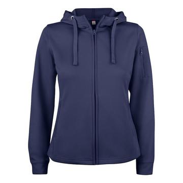 Basic Hoodie mit durchgehendem Reißverschluss  Aktiv