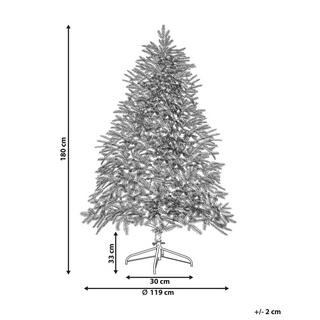 Beliani Beleuchteter Weihnachtsbaum aus Kunststoff FIDDLE  