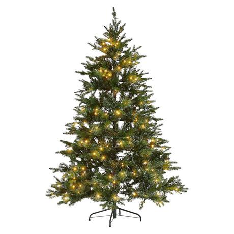 Beliani Beleuchteter Weihnachtsbaum aus Kunststoff FIDDLE  
