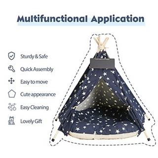 Alopini  Luxuriöse Hundezelte, Hundehöhle und Haustierhütten mit Kissen und Paneel 