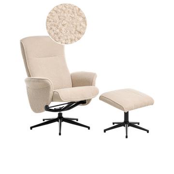 Fauteuil inclinable en Bouclé Traditionnel JAPET