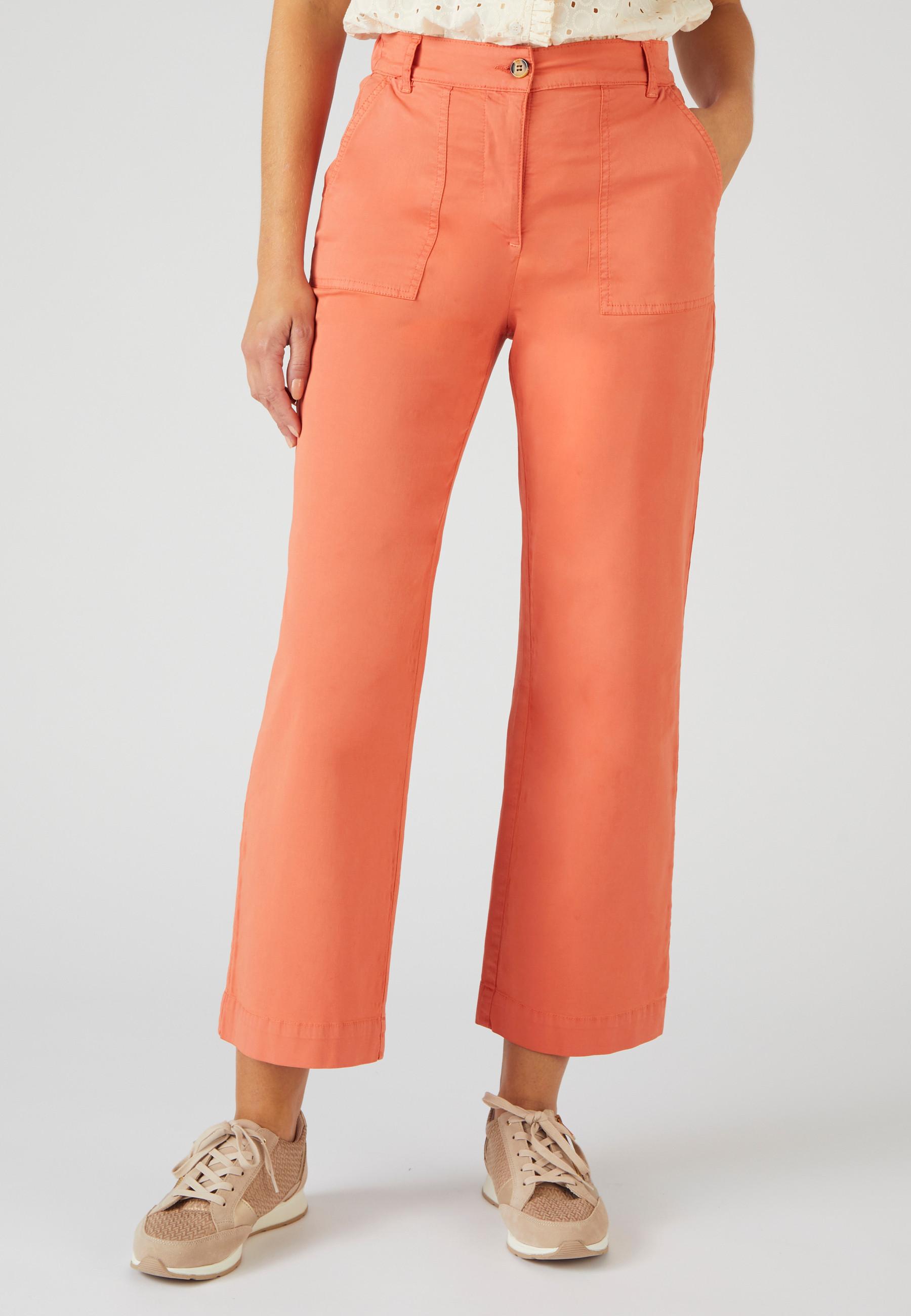 Image of 7/8-hose Mit Cargotaschen. Damen Rosa 46