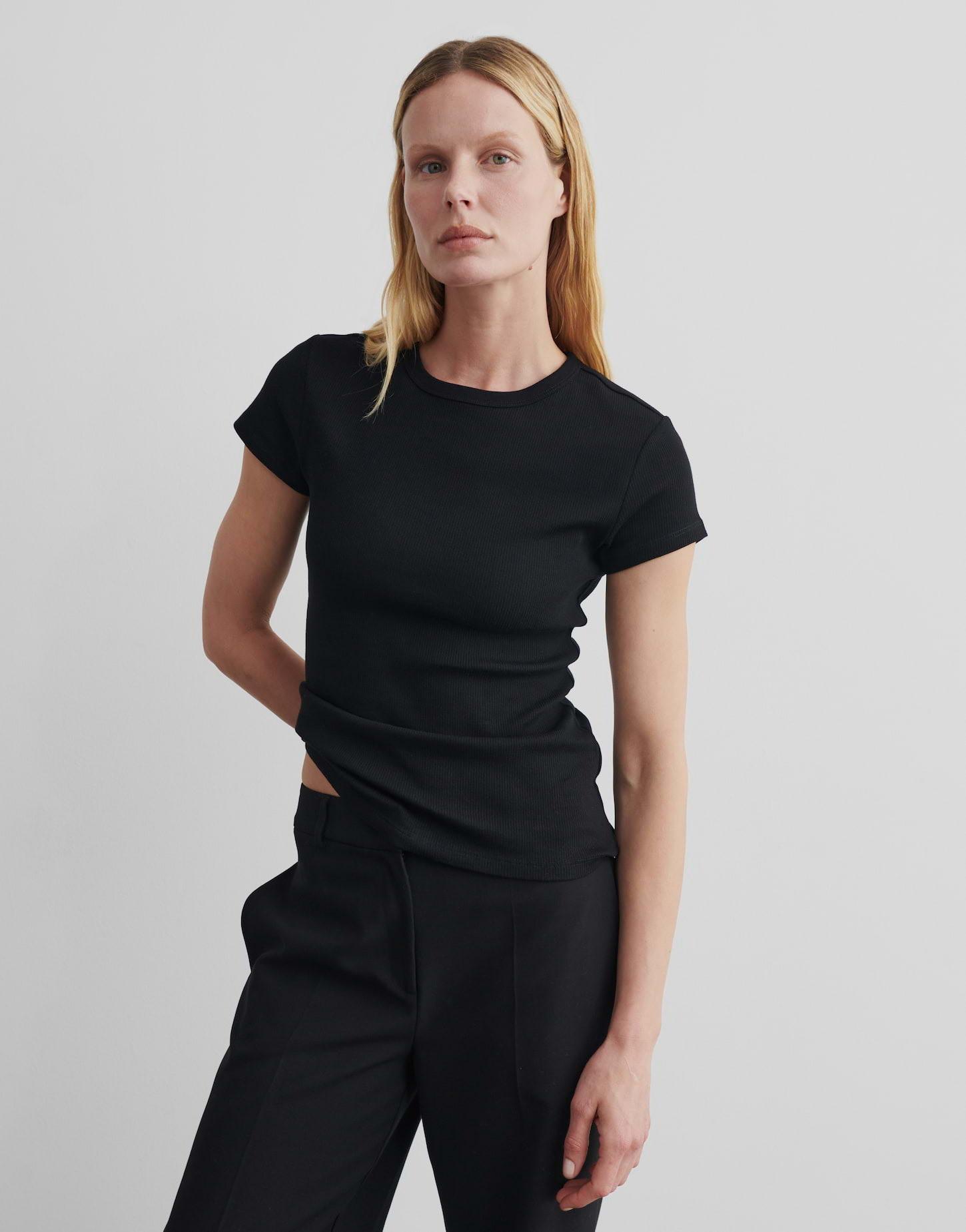Image of Shirt Kleoh Figurbetont Damen Schwarz 36