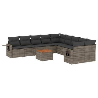 VidaXL set divano da giardino Polirattan  