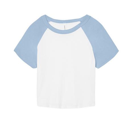 Bella + Canvas Top Corto Maniche Raglan  
