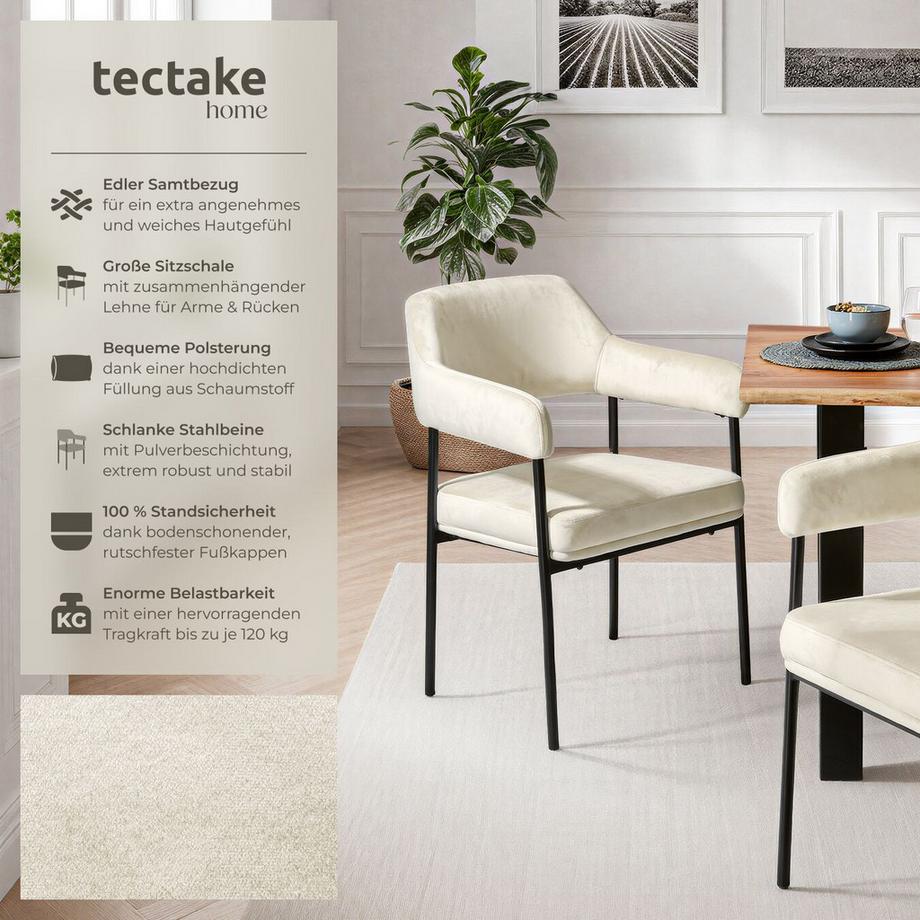 Tectake Fauteuil DOÉ rembourré  