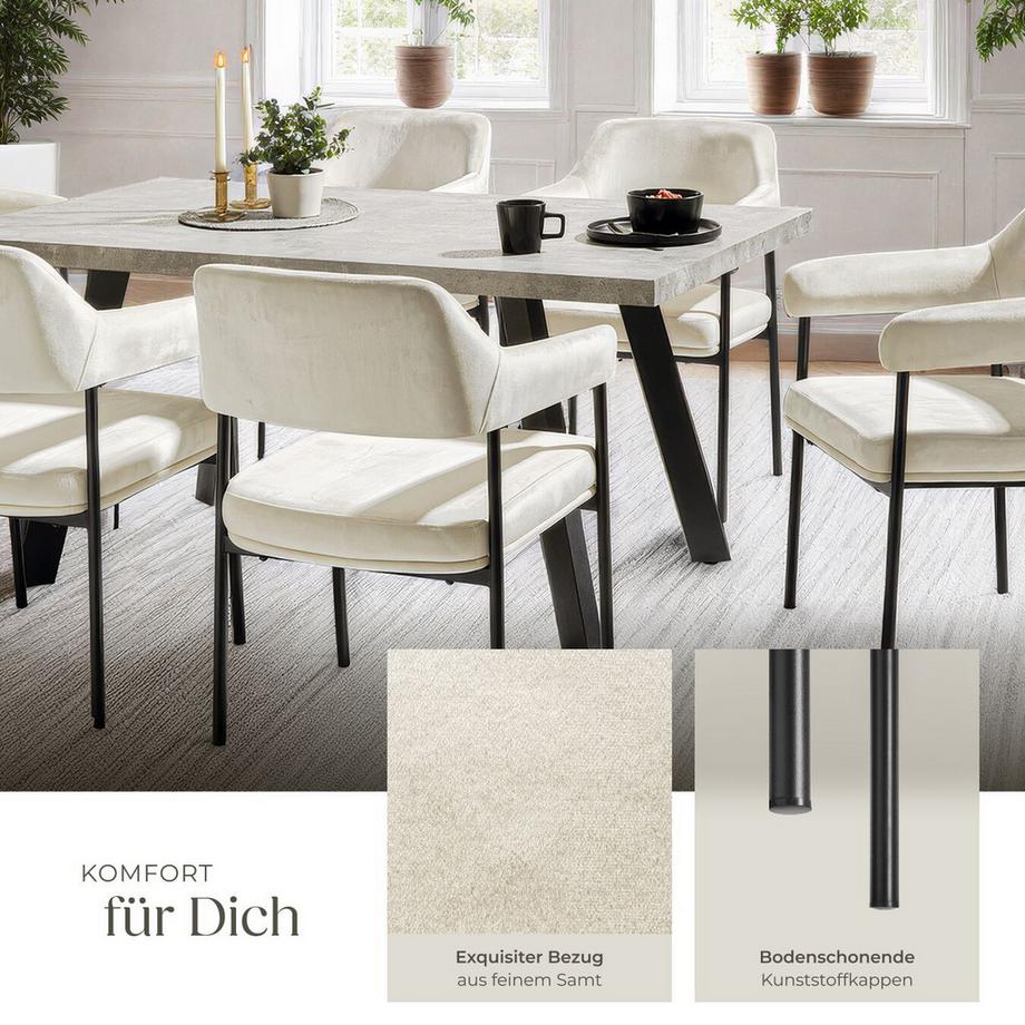 Tectake Fauteuil DOÉ rembourré  