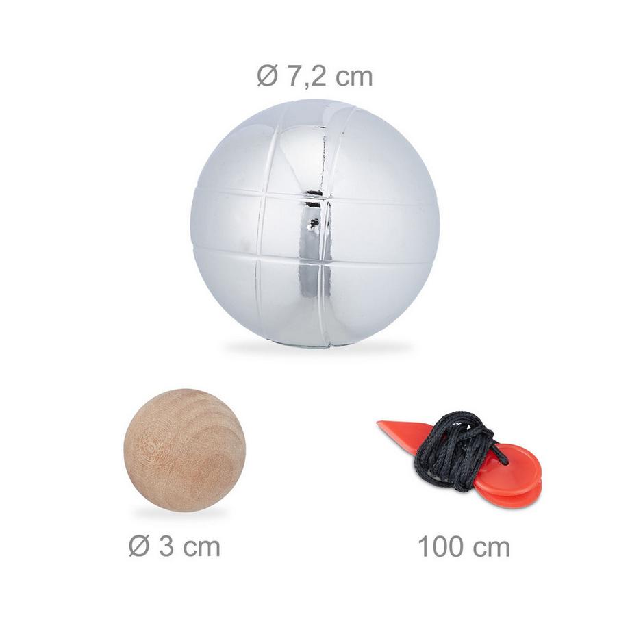 Northix  Set mit 6 Boule-Kugeln 