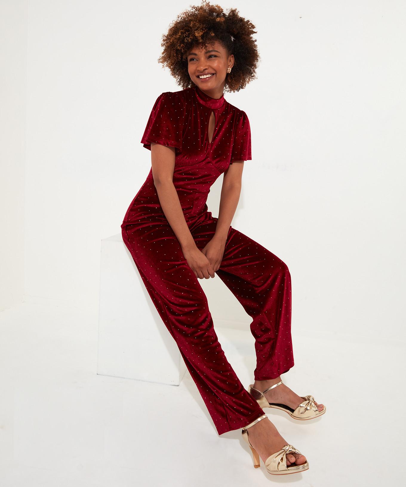 Joe Browns  Jumpsuit mit glitzernden Flatterärmeln 