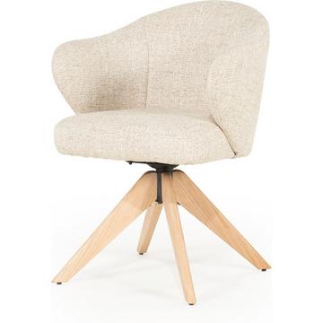 Chaise avec accoudoirs Connor Oak Donna beige