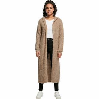 URBAN CLASSICS Hooded Feather Langstrickjacke grosse Grössen  