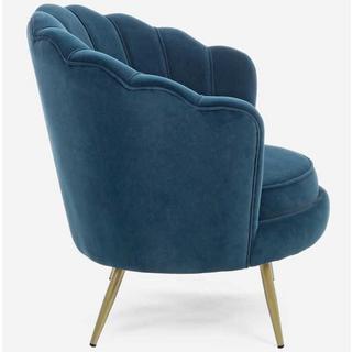 mutoni Fauteuil Giliola bleu paon  