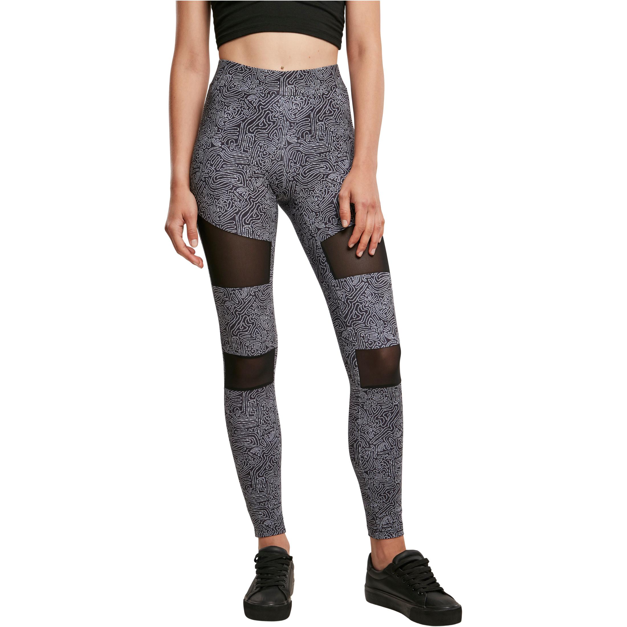 Image of Bedruckte Leggings Für Frauen Tech Mesh Aop Damen XS