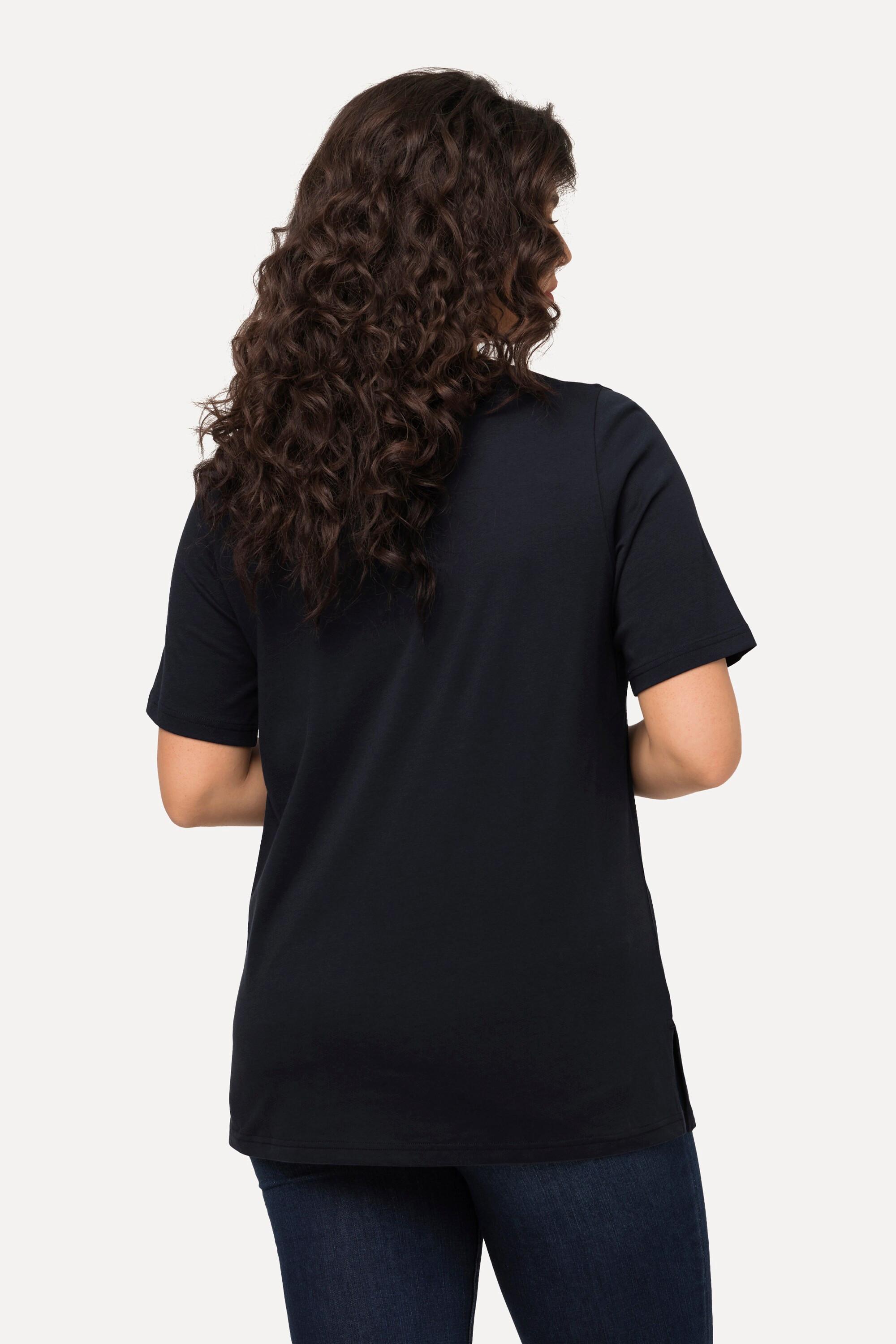 Ulla Popken Maglia Natalizia Scoiattolo Scollo a V Mezze Maniche  