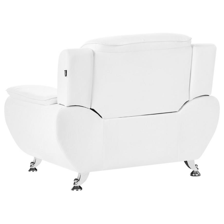 Beliani Poltrona en Ecopelle vegana Glamour LEIRA  