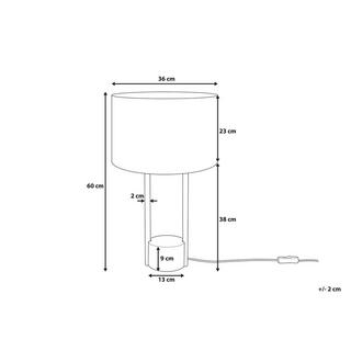Beliani Tischleuchte aus Metall Modern REMUS  