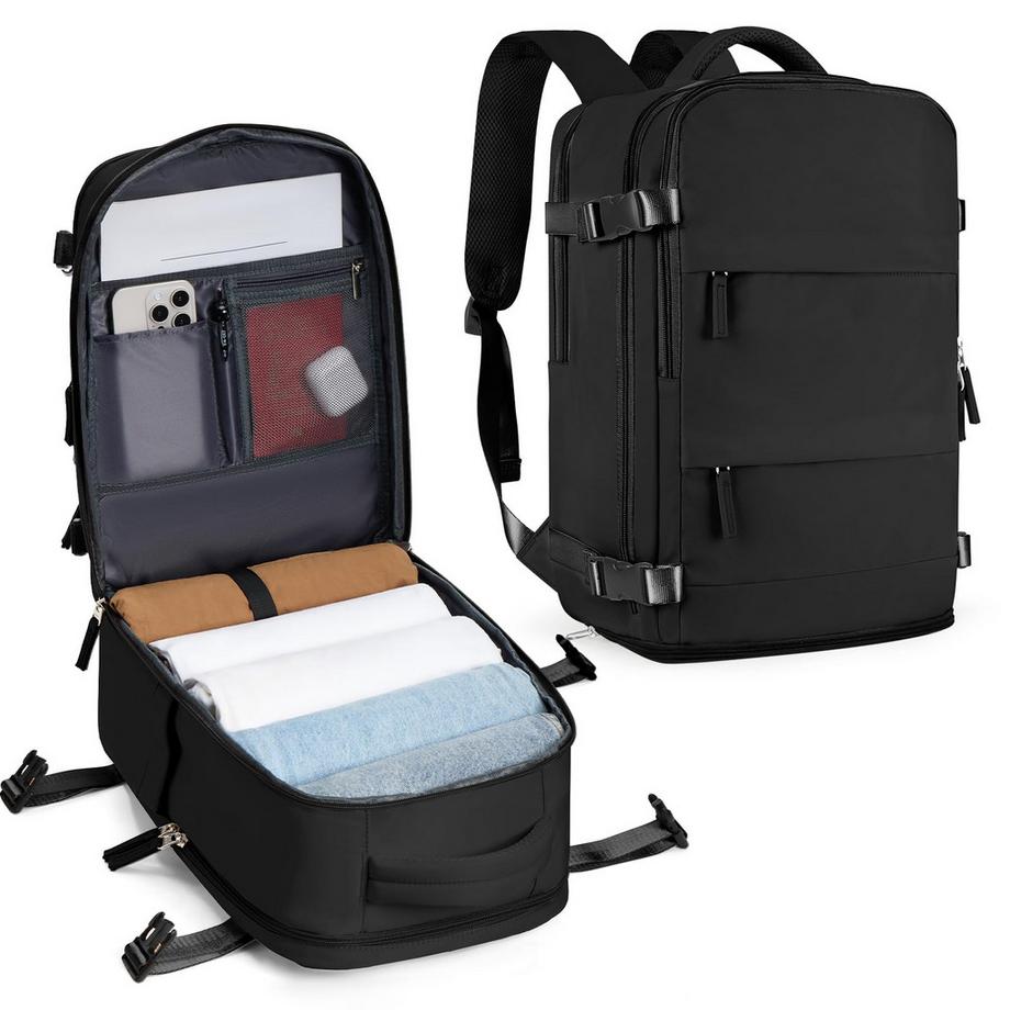 Sac à dos de voyage.  Bagage à Main d'Avion, Sac à Dos pour Ordinateur Portable, avec Compartiment à Chaussures